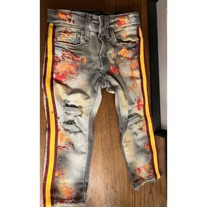 Jordan Craig toddler boys splatter jeans 2 t